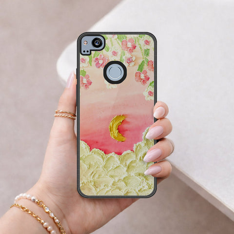 Google Pixel 2 Cover - Floral Series 3 - HQ Premium Shine Durable Shatterproof Case