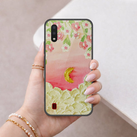Samsung Galaxy A01 Cover - Floral Series 3 - HQ Premium Shine Durable Shatterproof Case