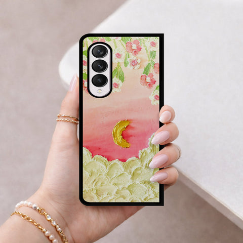 Samsung Galaxy Z Fold 4 5G Cover - Floral Series 3 - HQ Premium Shine Durable Shatterproof Case
