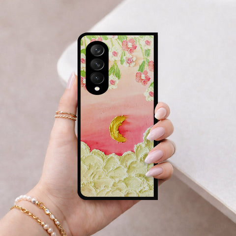 Samsung Galaxy Z Fold 3 5G Cover - Floral Series 3 - HQ Premium Shine Durable Shatterproof Case
