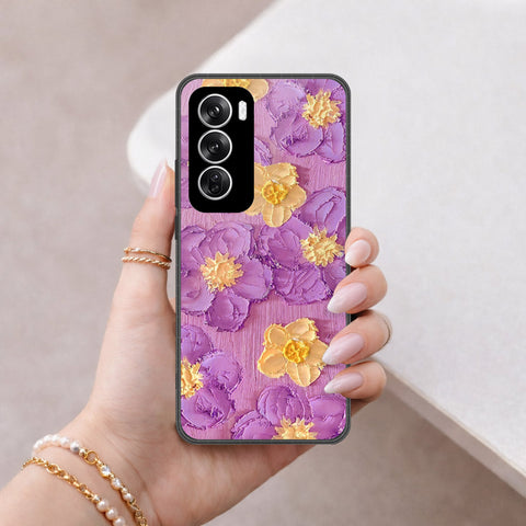 Oppo Reno 12 Cover - Floral Series 3 - HQ Premium Shine Durable Shatterproof Case