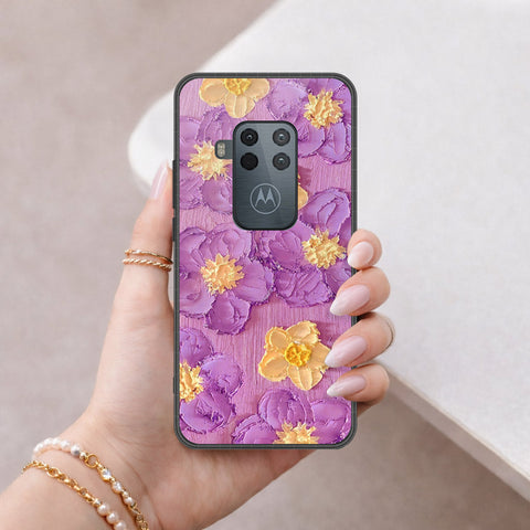 Motorola One Zoom Cover - Floral Series 3 - HQ Premium Shine Durable Shatterproof Case