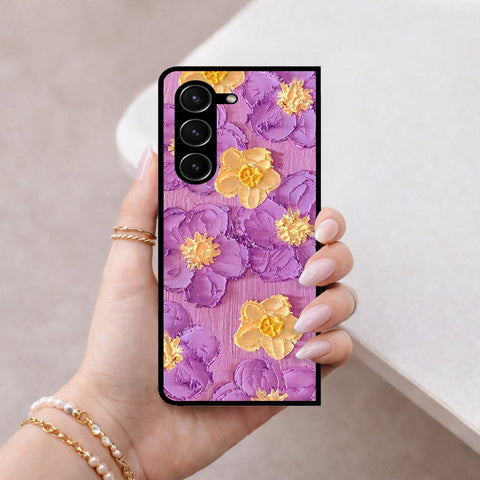 Samsung Galaxy Z Fold 5 5G Cover - Floral Series 3 - HQ Premium Shine Durable Shatterproof Case