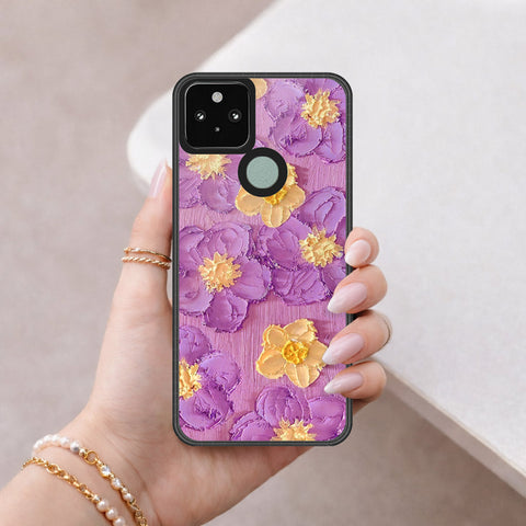 Google Pixel 4a 5G Cover - Floral Series 3 - HQ Premium Shine Durable Shatterproof Case