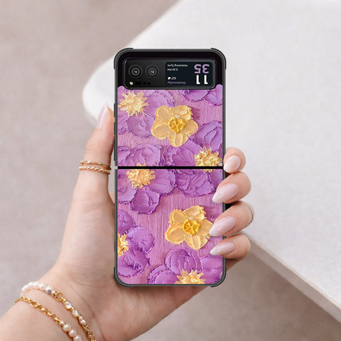 Motorola Razr 40 Cover - Floral Series 3 - HQ Premium Shine Durable Shatterproof Case