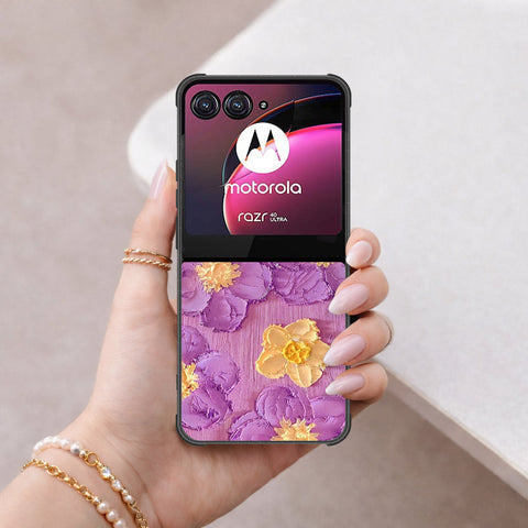 Motorola Razr 40 Ultra Cover - Floral Series 3 - HQ Premium Shine Durable Shatterproof Case