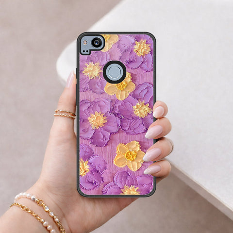 Google Pixel 2 Cover - Floral Series 3 - HQ Premium Shine Durable Shatterproof Case