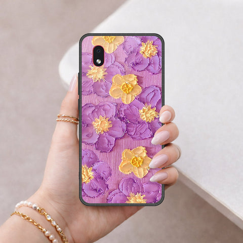 Samsung Galaxy A01 Core Cover - Floral Series 3 - HQ Premium Shine Durable Shatterproof Case