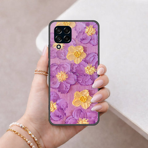 Samsung Galaxy F12 Cover - Floral Series 3 - HQ Premium Shine Durable Shatterproof Case