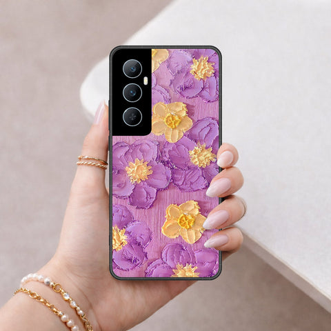 Realme C65 Cover - Floral Series 3 - HQ Premium Shine Durable Shatterproof Case