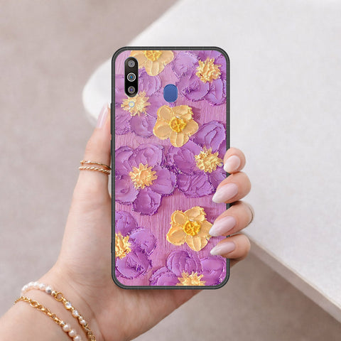 Samsung Galaxy A40s Cover - Floral Series 3 - HQ Premium Shine Durable Shatterproof Case