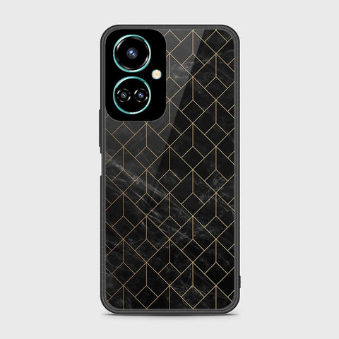 Tecno Camon 19 Pro Cover- Black Marble Series - HQ Premium Shine Durable Shatterproof Case