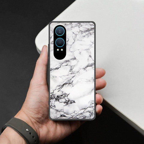 OnePlus Nord CE 4 Lite Cover - White Marble Series - HQ Premium Shine Durable Shatterproof Case