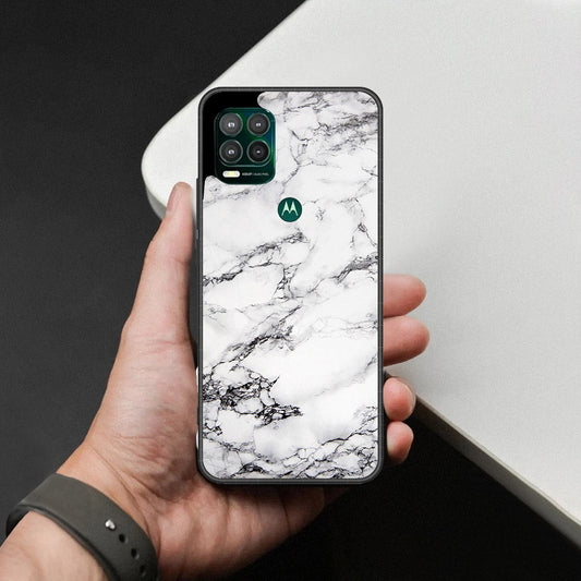 Motorola Moto G Stylus 5G Cover - White Marble Series - HQ Premium Shine Durable Shatterproof Case