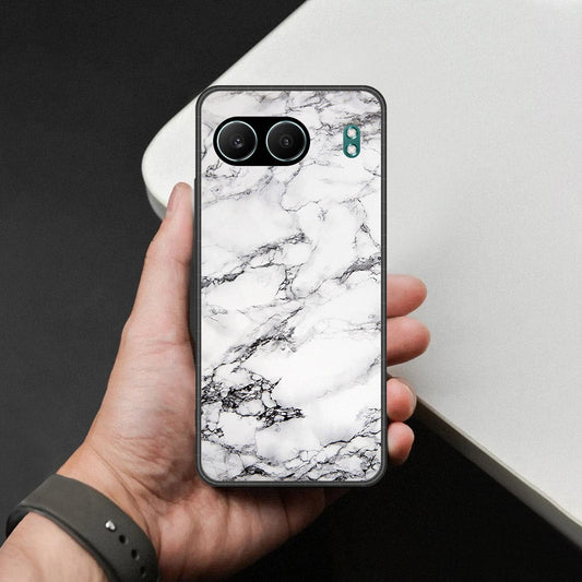 OnePlus Nord 4 Cover - White Marble Series - HQ Premium Shine Durable Shatterproof Case
