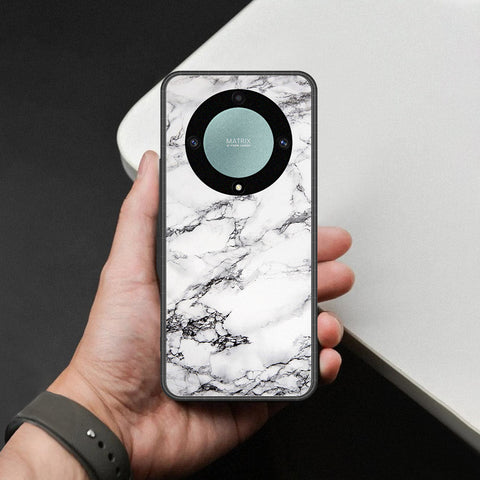 Honor X40 Cover - White Marble Series - HQ Premium Shine Durable Shatterproof Case