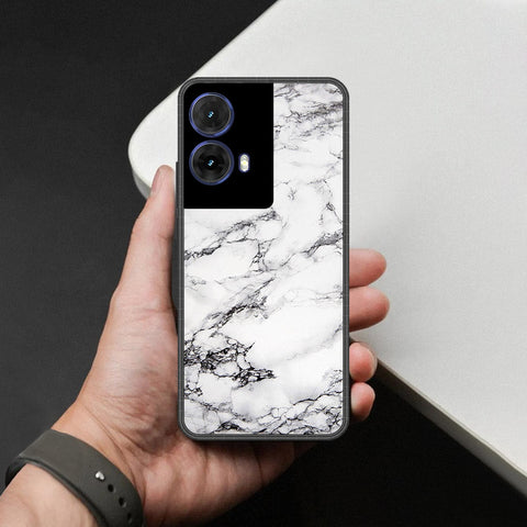 Motorola Moto G85 Cover - White Marble Series - HQ Premium Shine Durable Shatterproof Case