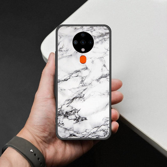 Tecno Spark 6 Cover - White Marble Series - HQ Premium Shine Durable Shatterproof Case