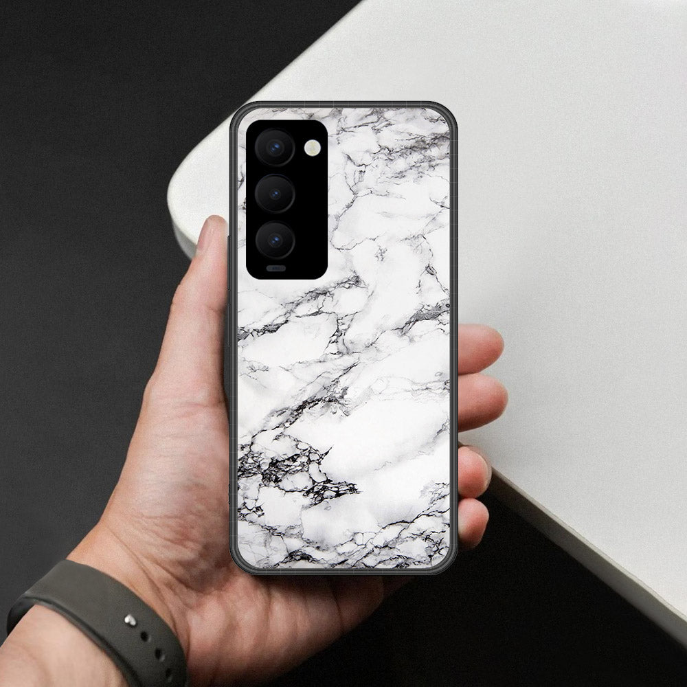 Tecno Camon 18 Premier Cover - White Marble Series - HQ Premium Shine Durable Shatterproof Case