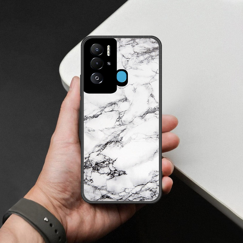Tecno Pova Neo Cover - White Marble Series - HQ Premium Shine Durable Shatterproof Case
