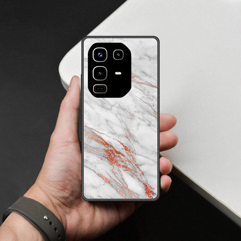 Infinix Note 50s Cover - White Marble Series - HQ Premium Shine Durable Shatterproof Case