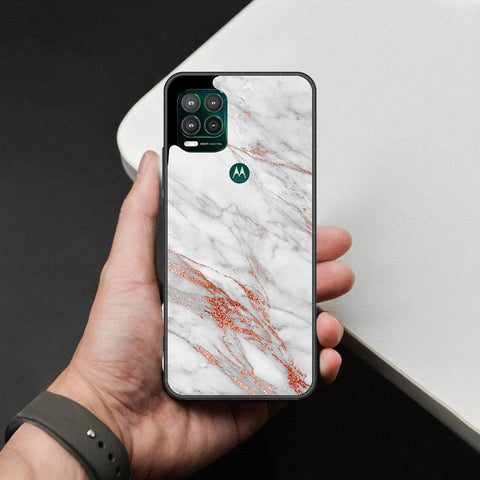 Motorola Moto G Stylus 5G Cover - White Marble Series - HQ Premium Shine Durable Shatterproof Case