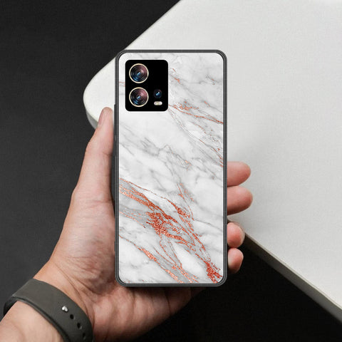 Motorola Moto S30 Pro Cover - White Marble Series - HQ Premium Shine Durable Shatterproof Case