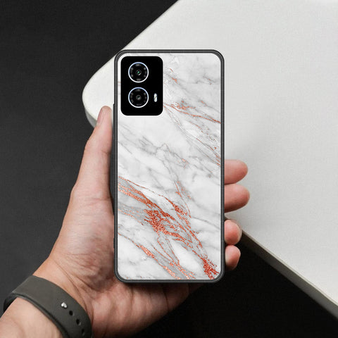 Motorola Moto G35 Cover - White Marble Series - HQ Premium Shine Durable Shatterproof Case
