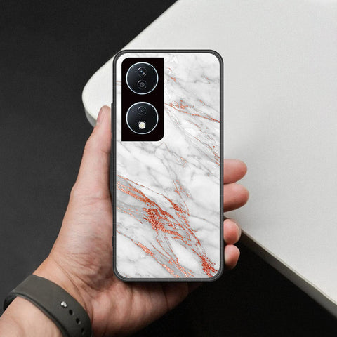 Honor 90 Smart Cover - White Marble Series - HQ Premium Shine Durable Shatterproof Case