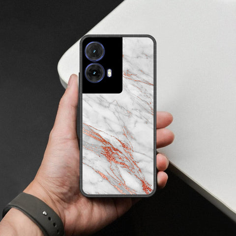 Motorola Moto G85 Cover - White Marble Series - HQ Premium Shine Durable Shatterproof Case