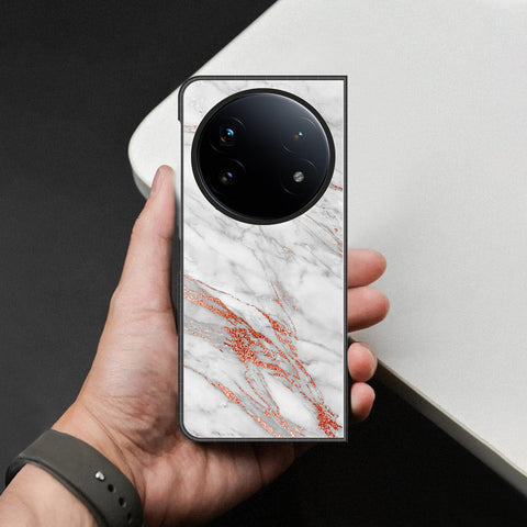 Oppo Find N5 Cover - White Marble Series - HQ Premium Shine Durable Shatterproof Case