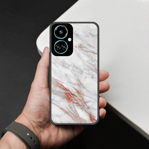 Tecno Camon 19 Pro Mondrian Cover - White Marble Series - HQ Premium Shine Durable Shatterproof Case