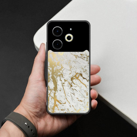 Tecno Pova 6 Neo Cover - White Marble Series - HQ Premium Shine Durable Shatterproof Case