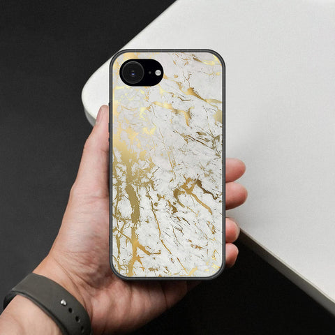 iPhone 16e Cover - White Marble Series - HQ Premium Shine Durable Shatterproof Case