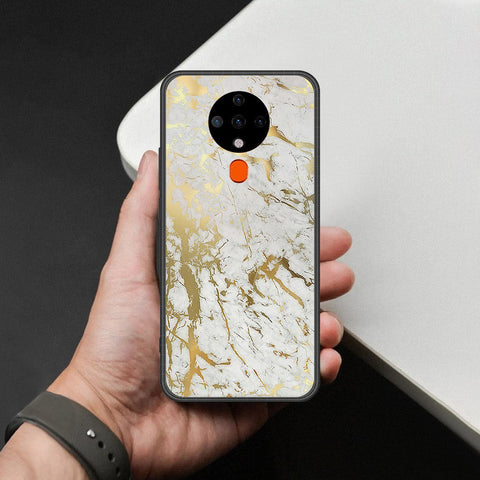 Tecno Spark 6 Cover - White Marble Series - HQ Premium Shine Durable Shatterproof Case