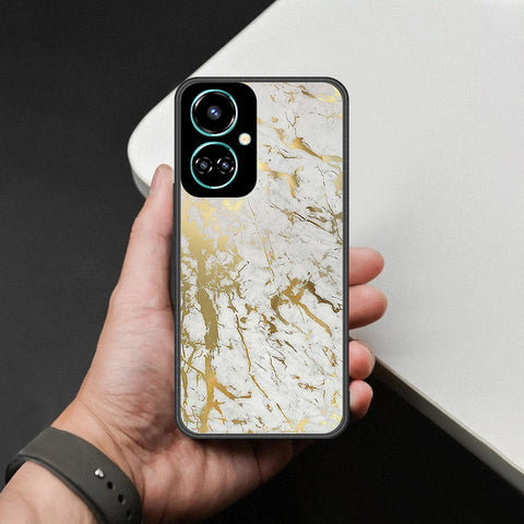 Tecno Camon 19 Pro Mondrian Cover - White Marble Series - HQ Premium Shine Durable Shatterproof Case