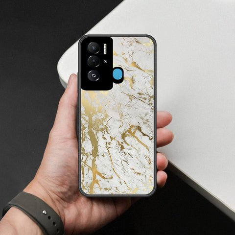 Tecno Pova Neo Cover - White Marble Series - HQ Premium Shine Durable Shatterproof Case