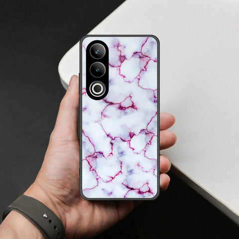 OnePlus Nord CE 4 Cover - White Marble Series - HQ Premium Shine Durable Shatterproof Case