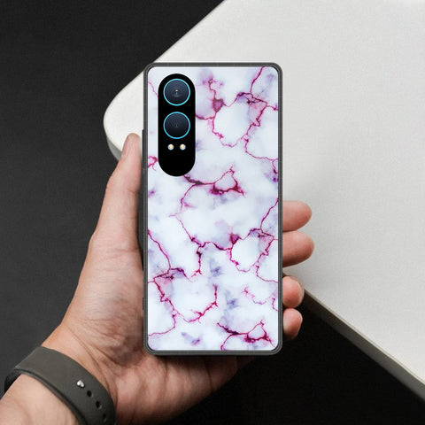 OnePlus Nord CE 4 Lite Cover - White Marble Series - HQ Premium Shine Durable Shatterproof Case