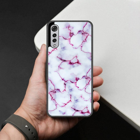 LG Velvet 5G Cover - White Marble Series - HQ Premium Shine Durable Shatterproof Case