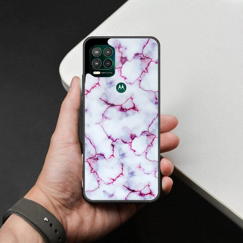 Motorola Moto G Stylus 5G Cover - White Marble Series - HQ Premium Shine Durable Shatterproof Case