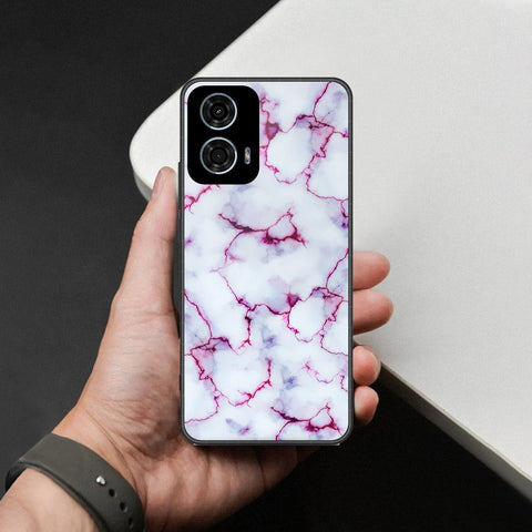 Motorola Moto G24 Power Cover - White Marble Series - HQ Premium Shine Durable Shatterproof Case