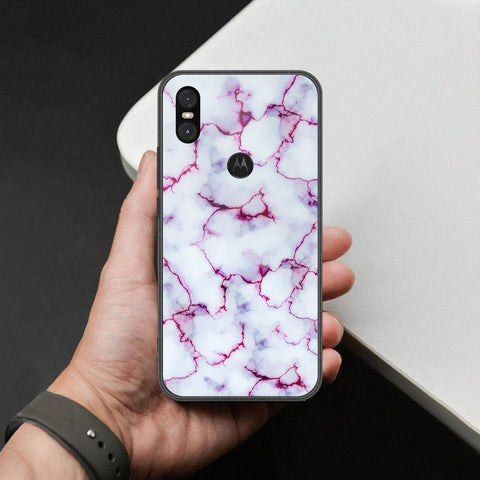 Motorola P30 Play Cover - White Marble Series - HQ Premium Shine Durable Shatterproof Case