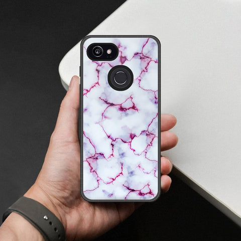 Google Pixel 3 XL Cover - White Marble Series - HQ Premium Shine Durable Shatterproof Case