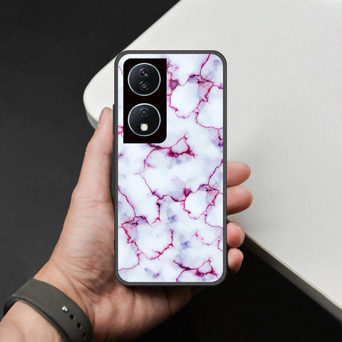 Honor X7b 5G Cover - White Marble Series - HQ Premium Shine Durable Shatterproof Case