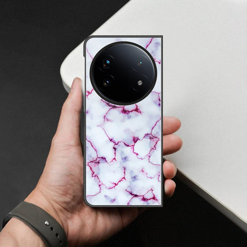 Oppo Find N5 Cover - White Marble Series - HQ Premium Shine Durable Shatterproof Case