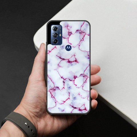 Motorola Moto G Power (2022) Cover - White Marble Series - HQ Premium Shine Durable Shatterproof Case
