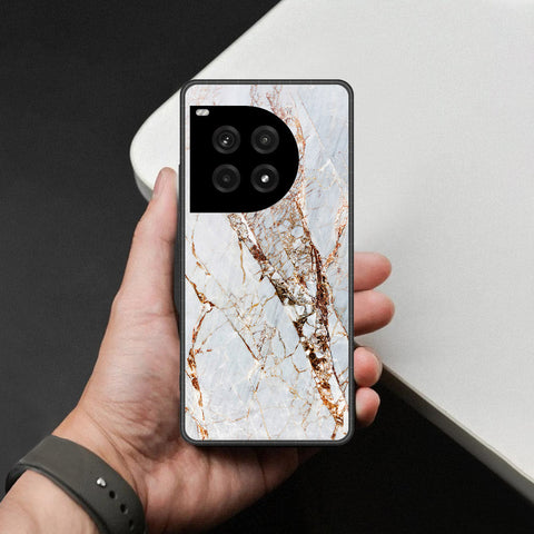 OnePlus Ace 2 Cover - White Marble Series - HQ Premium Shine Durable Shatterproof Case