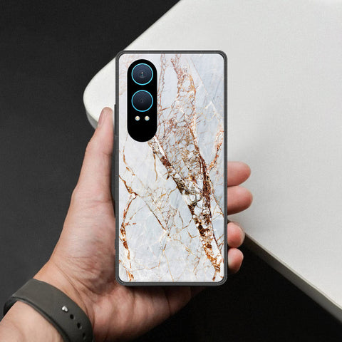OnePlus Nord CE 4 Lite Cover - White Marble Series - HQ Premium Shine Durable Shatterproof Case