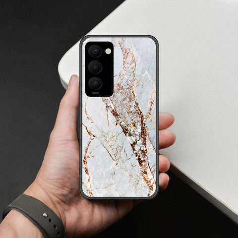 Tecno Camon 18 Premier Cover - White Marble Series - HQ Premium Shine Durable Shatterproof Case